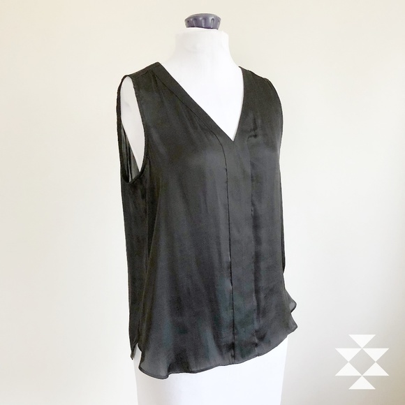 Banana Republic Tops - Soft Silky Black Sleeveless Top Blouse SP